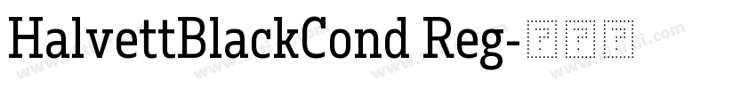 HalvettBlackCond Reg字体转换